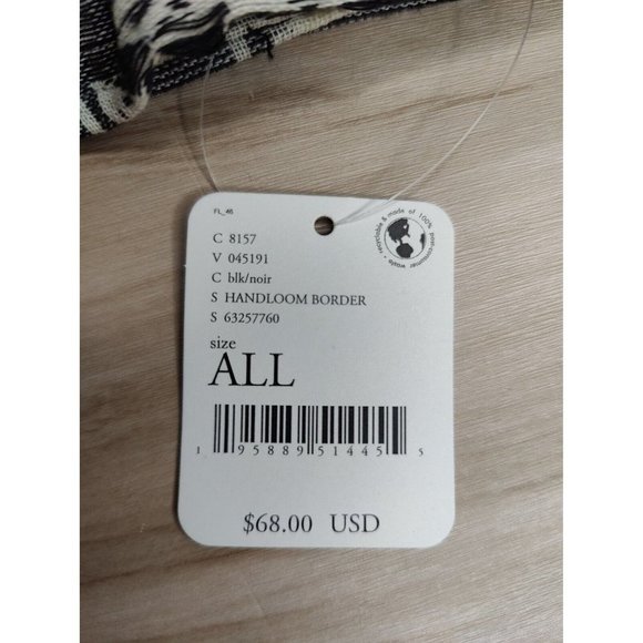 Free People Bonfire Fringe Kimono Shawl Wrap Gray Neutral Colors One Siz… - Picture 9 of 9